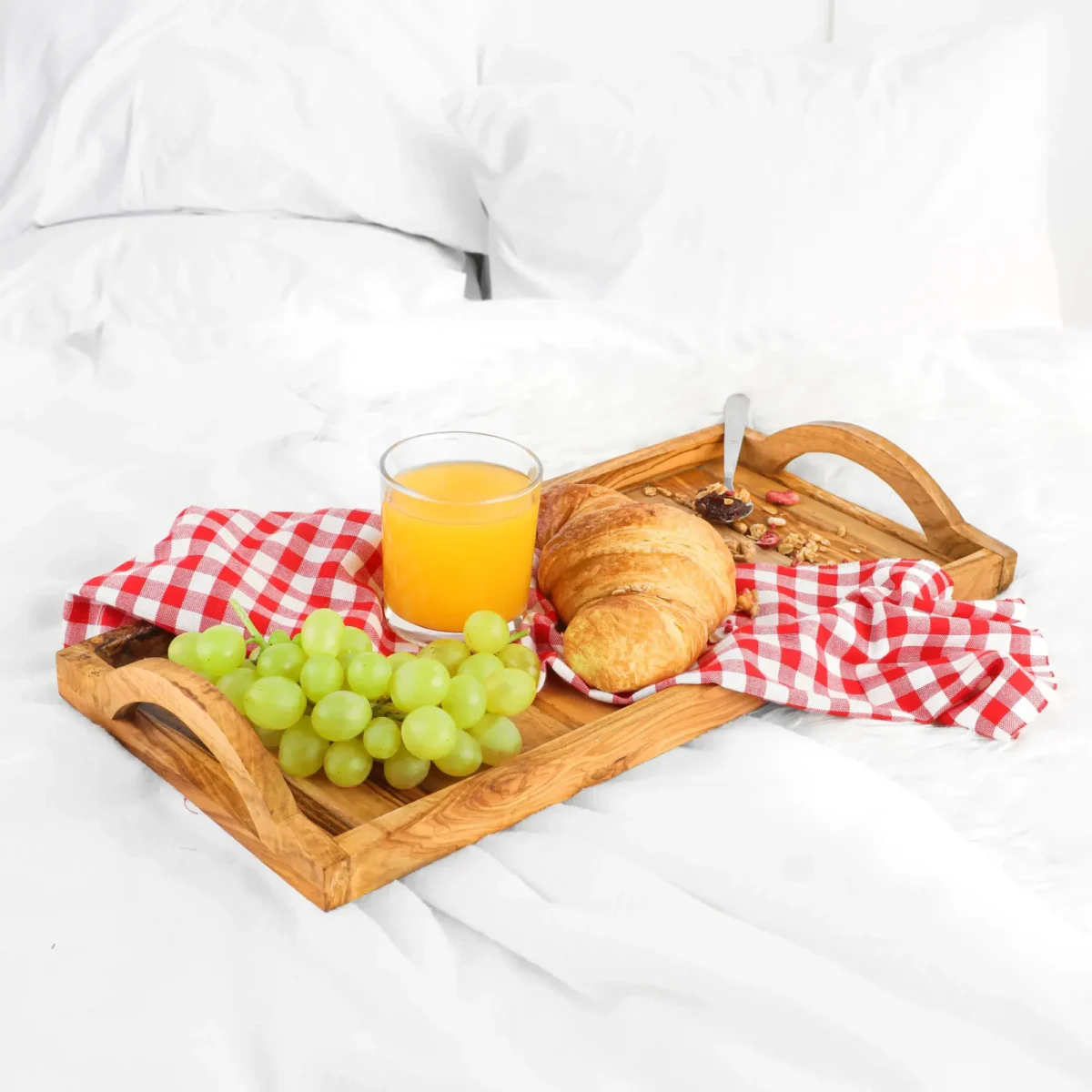 SERVING TRAY WITH ROUND HANDLES - Image 1