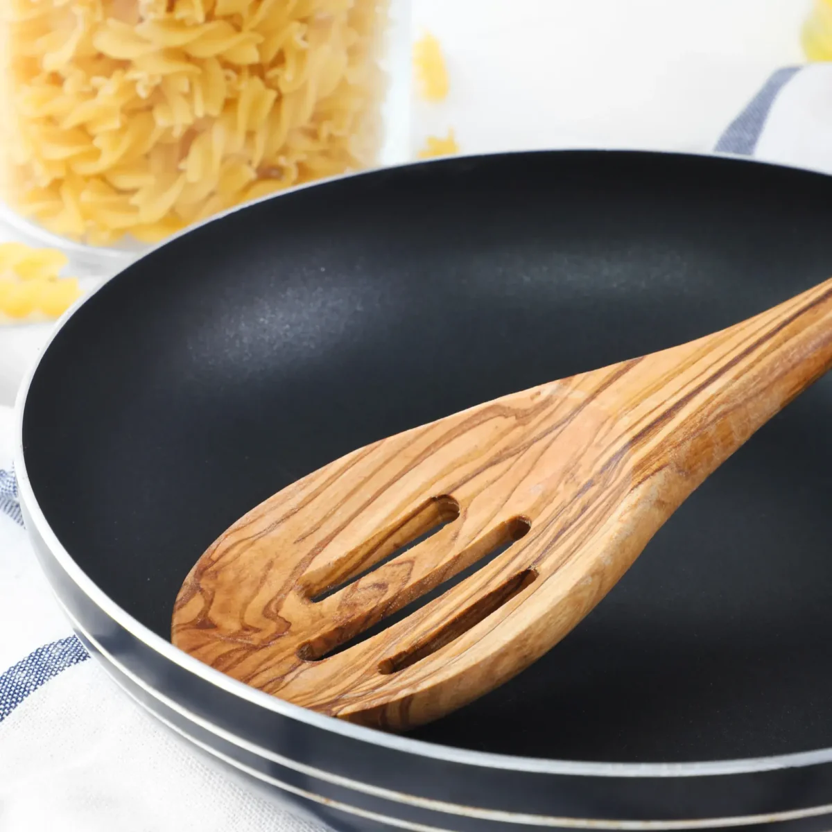 Slotted Spoon Olive Wood - Image 4