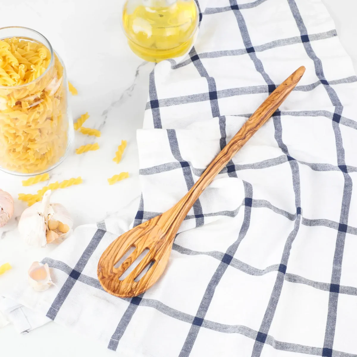 Slotted Spoon Olive Wood - Image 3