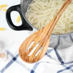 Slotted Spoon Olive Wood - Image 2