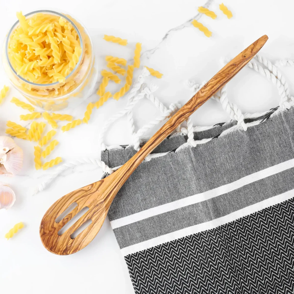 Slotted Spoon Olive Wood - Image 5